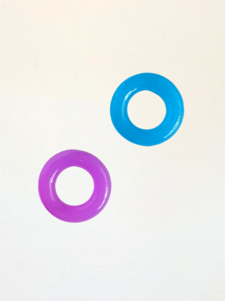 Donut rings fluorescent | paquete de 3 anillos fluorescentes