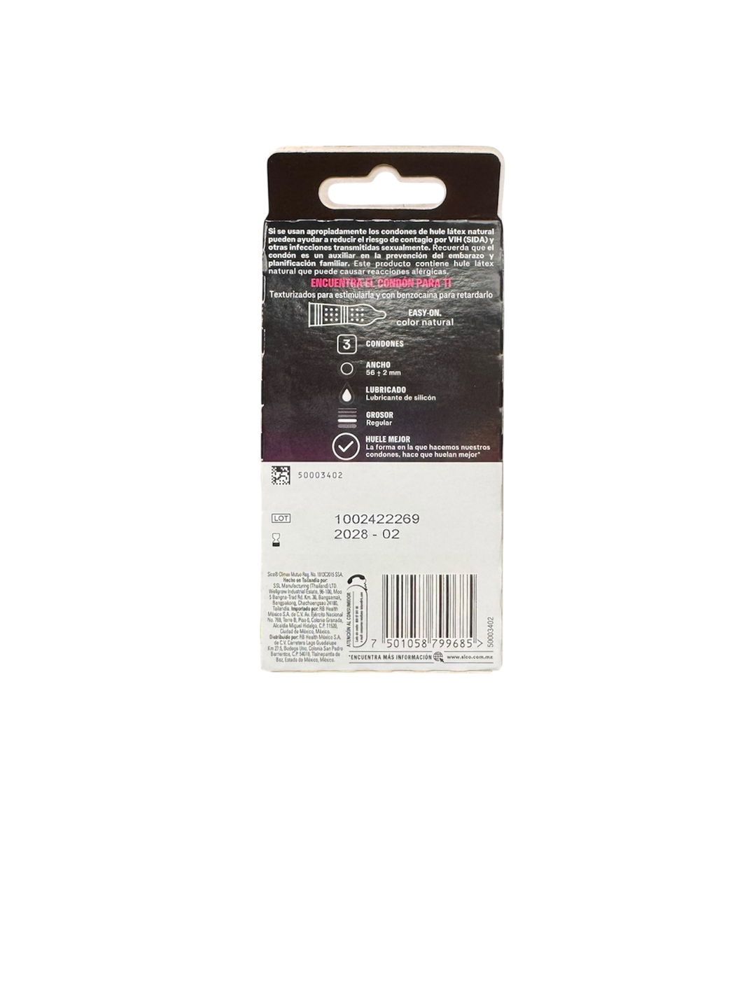 Sico® Clímax Mutuo | condones texturizados y retardante