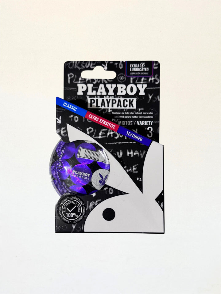 Playboy Playpack | condones texturizado, sensible y classico