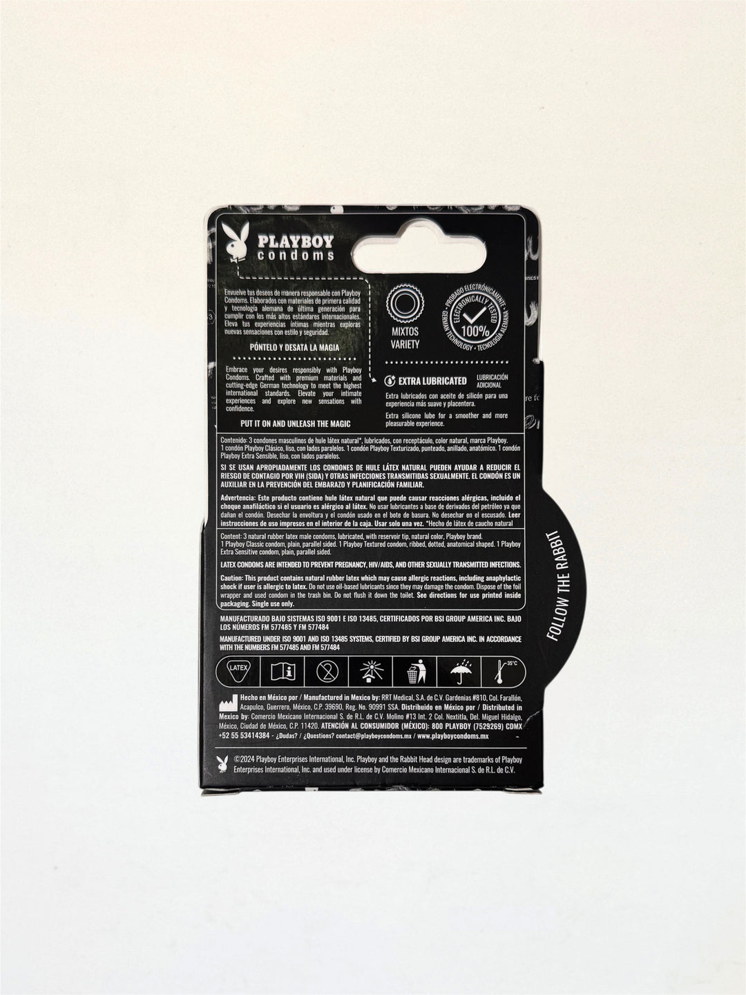 Playboy Playpack | condones texturizado, sensible y classico