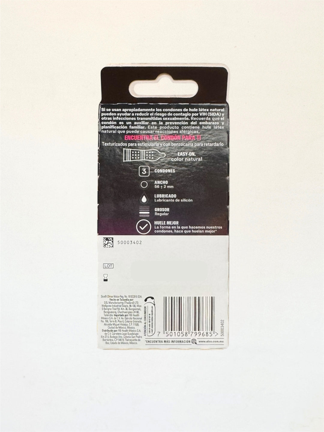 Sico® Clímax Mutuo | condones texturizados y retardante