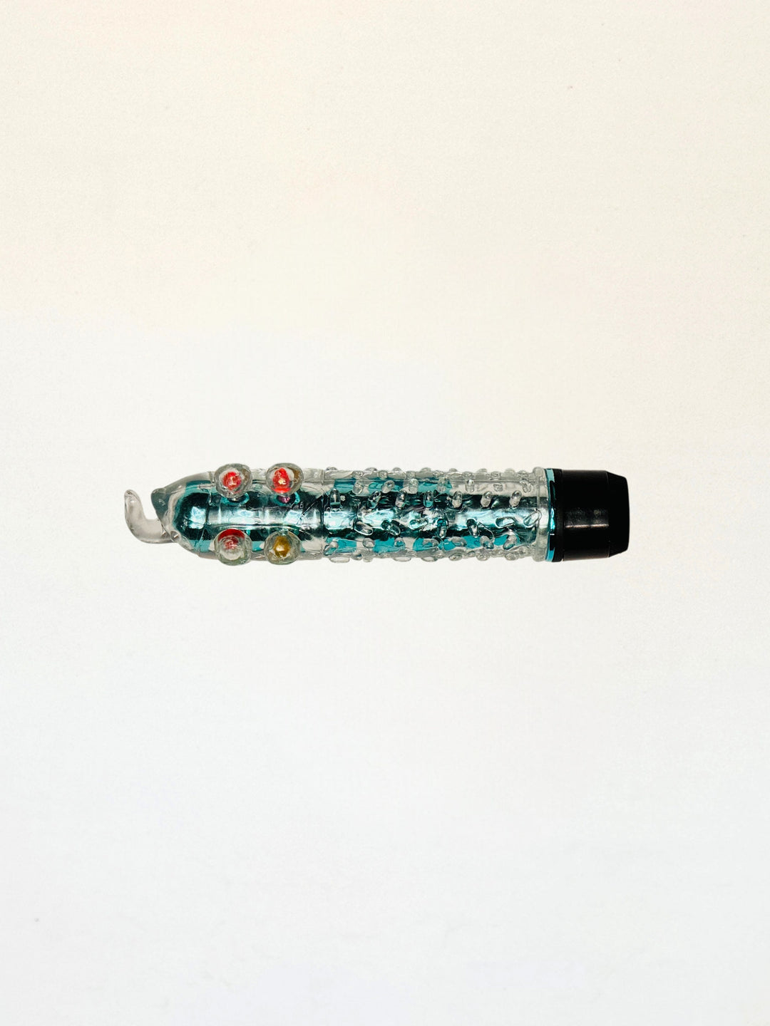 Vibrador con funda de gel texturizada